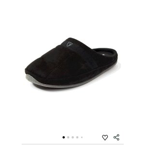 $10.24 Deer Stags Men s Glacial Slipper, Black, 8 | Slippers