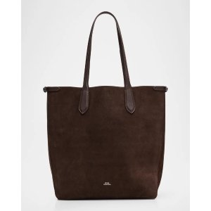 $399 Polo Ralph Lauren Bellport Suede North-South Tote | Neiman Marcus