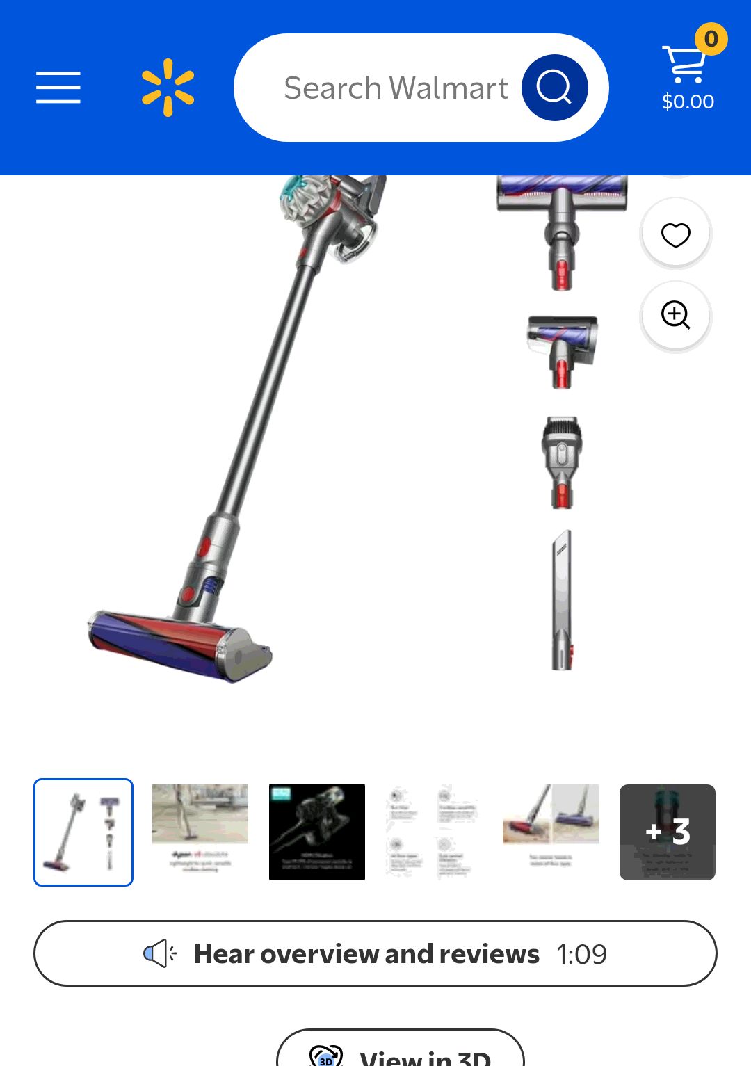 Dyson V8 Absolute Cordless Vacuum, Silver Nickel, Pet-Friendly, Fluffy and Motorbar Cleaner Heads - Walmart.com