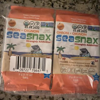 Grab & Go, Organic Premium Roasted Seaweed Snack, Toasty Onion, 6 Packs, 0.18 oz (5 g) Each - iHerb