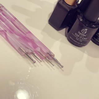 JSDOIN 5 pc 2 Way Dotting Pen Tool Nail Art Tip Dot Paint Manicure kit : Beauty