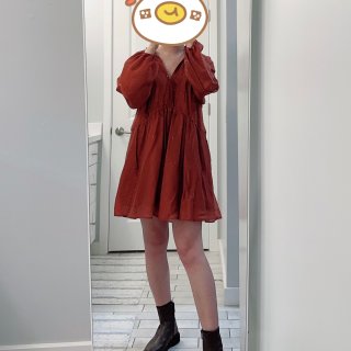 H&M｜秋天一定要穿的砖红色美裙🍁...