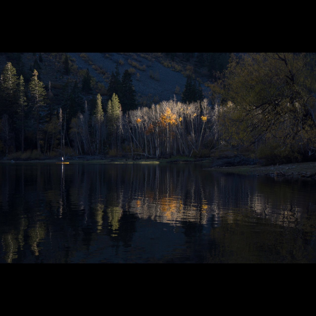 玛玛斯湖 | 大山里的日落时分...