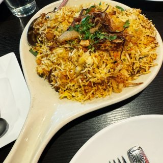 Once Indian food, ne...