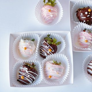 送你一盒专属的浪漫｜高颜值草莓巧克力...