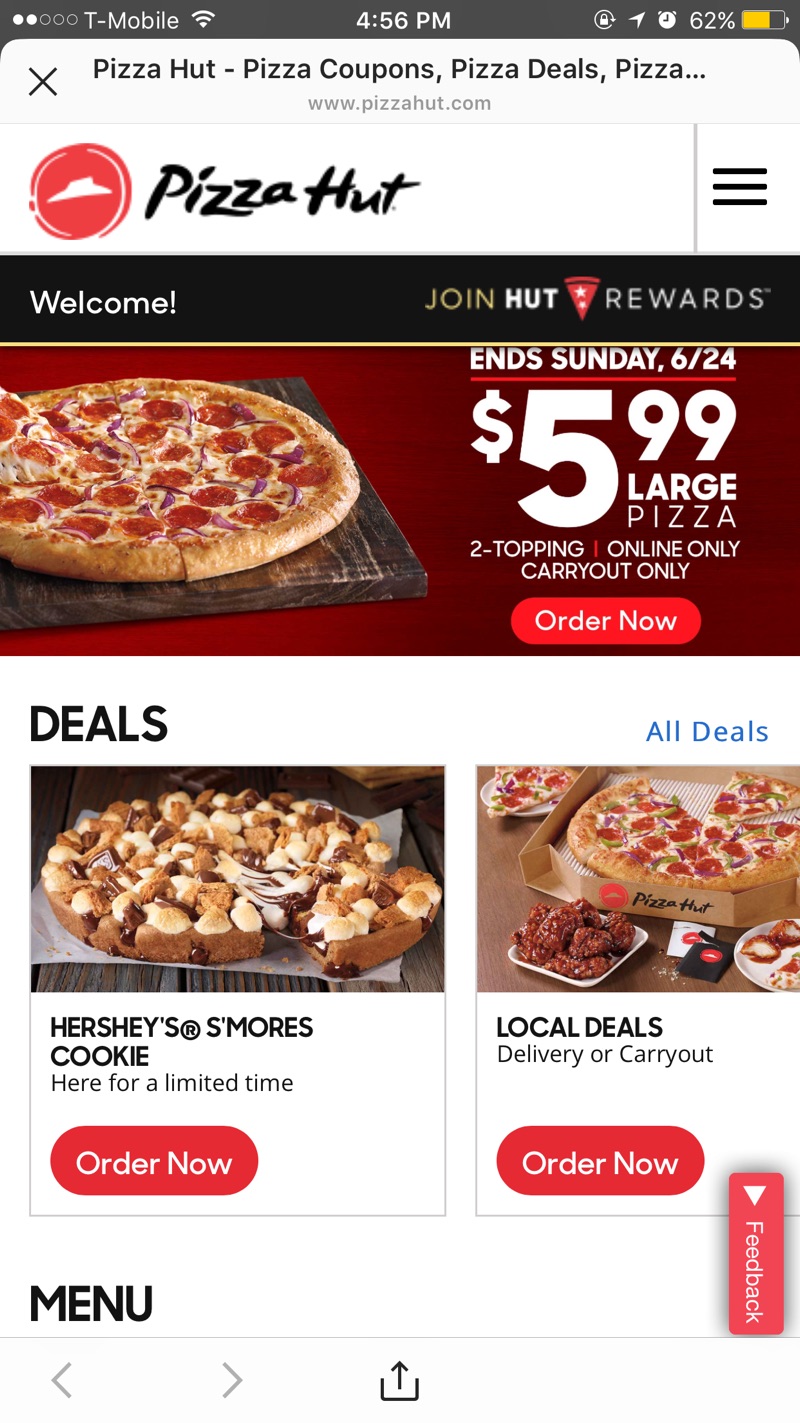 必胜客Pizza Hut - Pizza Coupons, Pizza Deals, Pizza Delivery, Order Pizza Online, Catering