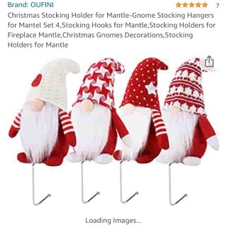 Christmas Stocking Holder for Mantle-Gnome Stocking Hangers for Mantel Set 4,Stocking Hooks for Mantle,Stocking Holders for Fireplace Mantle,Christmas Gnomes Decorations,Stocking Holders for Mantle : Home & Kitchen