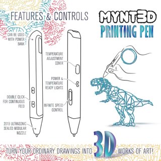 3D打印笔丨用画笔把想象变成实物...