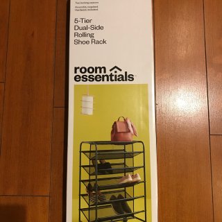 Double Sided Rolling Shoe Rack Black - Room Essentials™ : Target