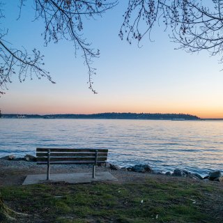 西雅图市区10分钟车程看海看落日～好美😍...