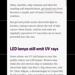 💅🏻做甲胶油照LED/UV光要小心💅🏻...