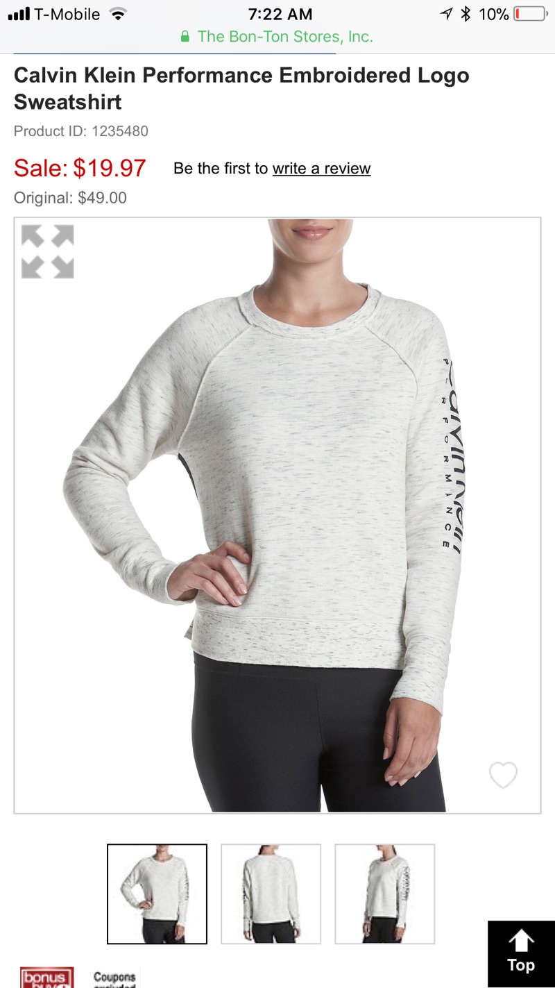 Calvin Klein Performance Embroidered Logo 毛衣