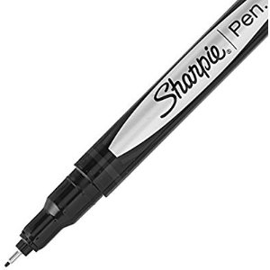 Sharpie Plastic Point Stick Water Resistant Pen, Ink, Fine, Pack of 12