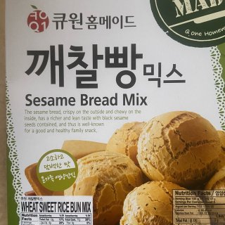 韩国QONE 黑芝麻面包预拌粉 500g - 亚米