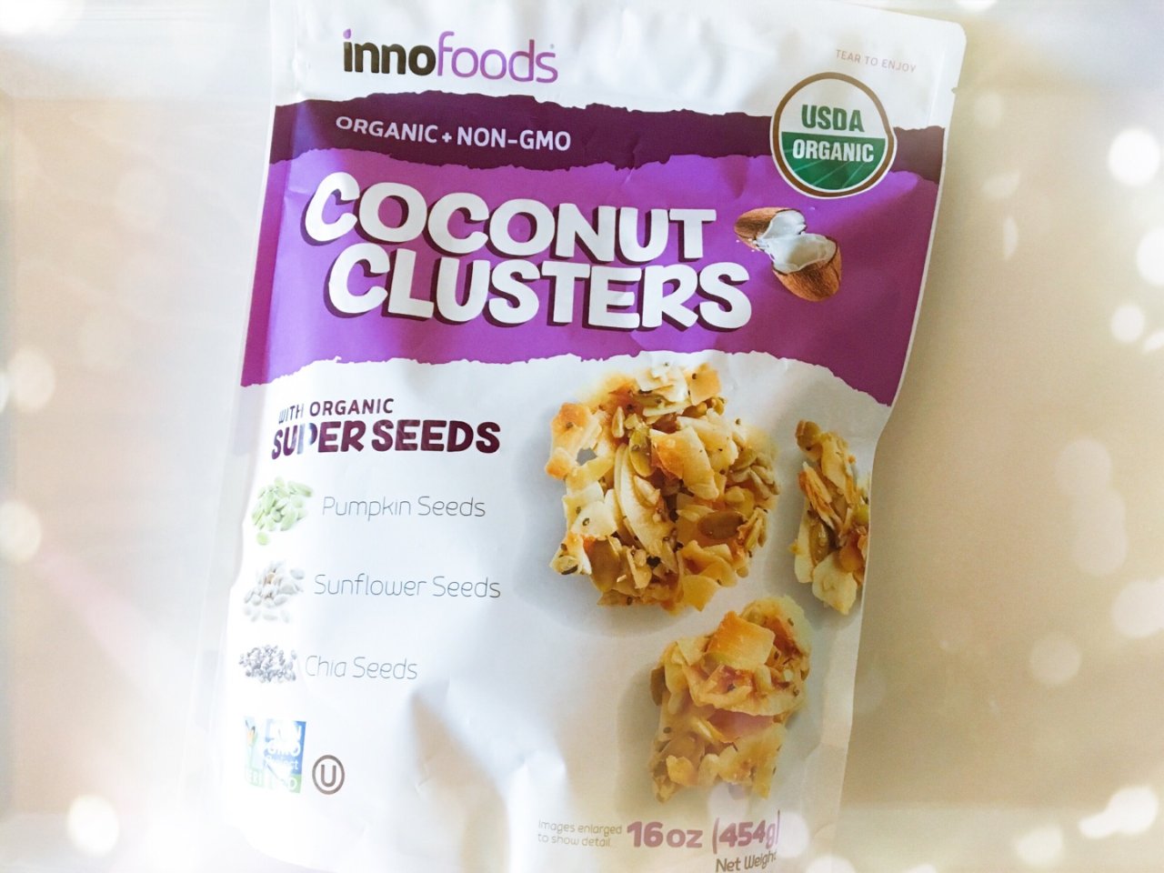 Innofoods,Organic Coconut Clusters with Super Seeds,有机南瓜奇亚籽椰子脆块,Costco