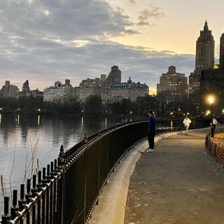 日落时分的中央公园美翻了...