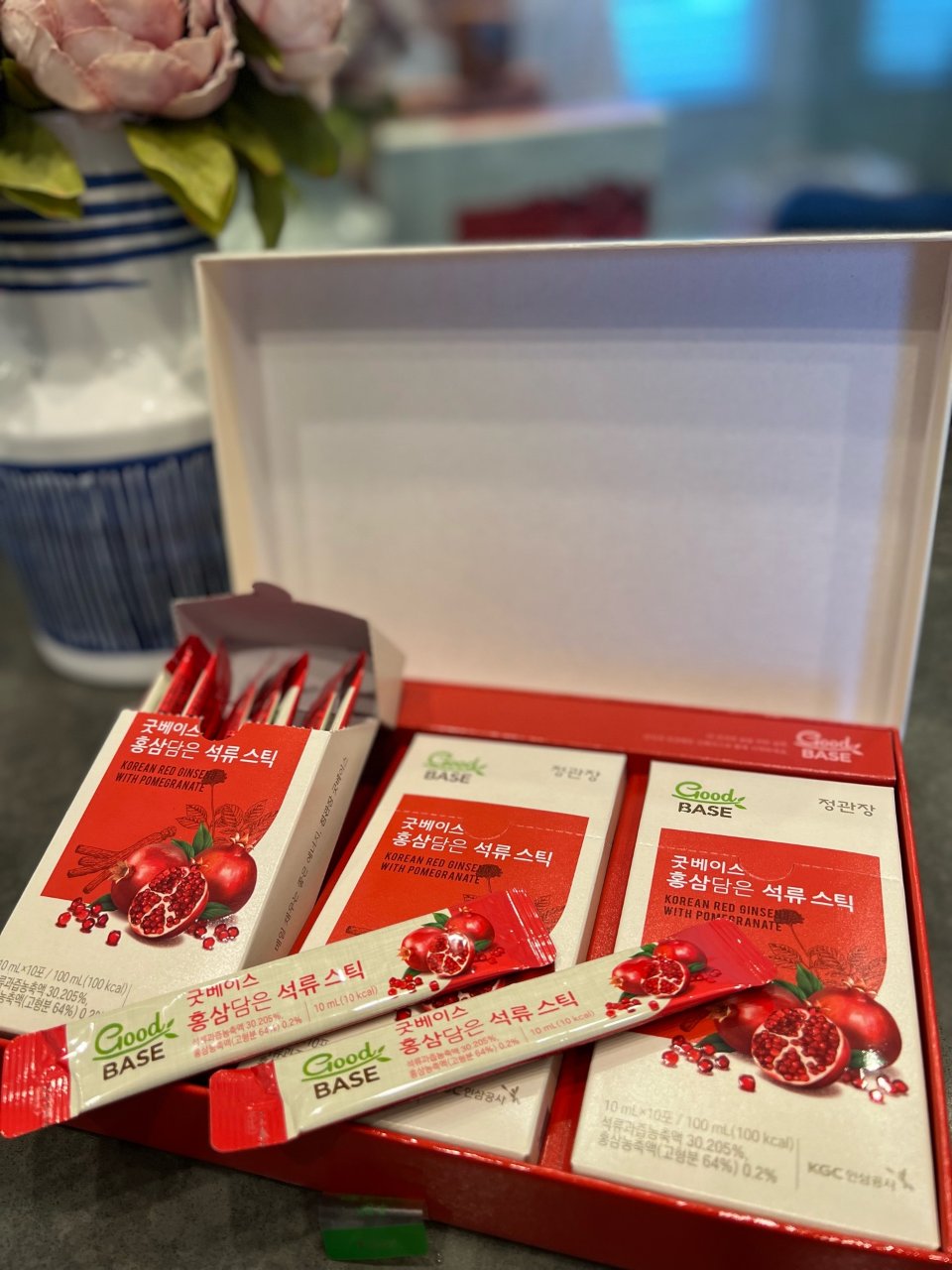 Pomegranate Korean Red Ginseng Health Drink Stick - Good Base– Korea Ginseng Corp