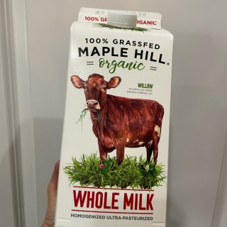 Maple Hill 最好喝的牛奶...