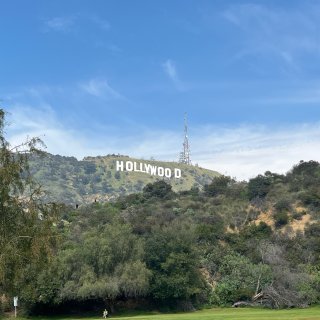 洛杉矶 - 好莱坞标志...