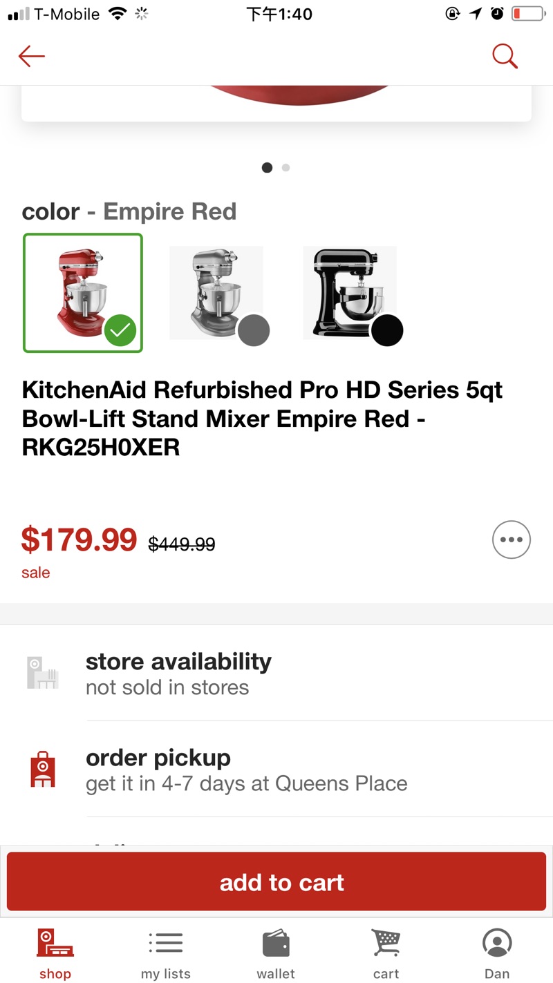 KitchenAid Refurbished Pro HD Series 5qt and 6 qt Bowl-Lift Stand Mixer /kitchenAid professional 系列翻新厨房搅拌机