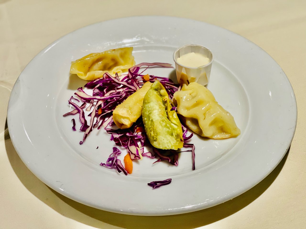 第五顿晚餐🥟点了八样食品🍴@紫螃蟹餐厅...
