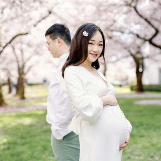 孕妇照｜一起记录西雅图的樱花季...