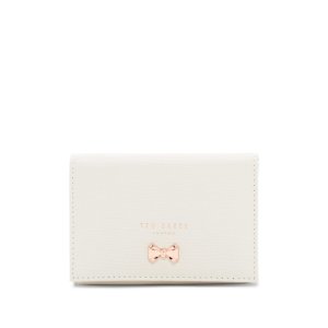 $30 Ted Baker白色/粉色蝴蝶结小钱包
