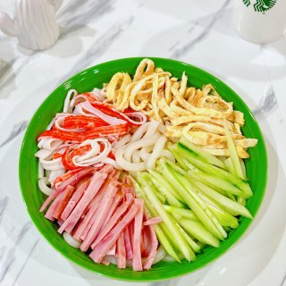 【🔥吧盛夏17】夏日早餐：五彩凉拌乌冬面...