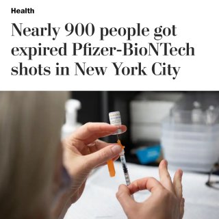 ⚠️紐約接種中心用過期輝瑞疫苗 近900...