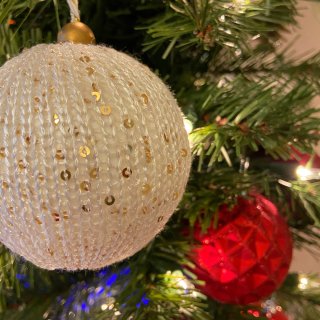 8ct Glitter Pine Cone Christmas Ornament