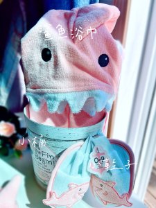 快来围观-baby aspen可爱的婴儿鲨鱼🦈浴巾套装来了