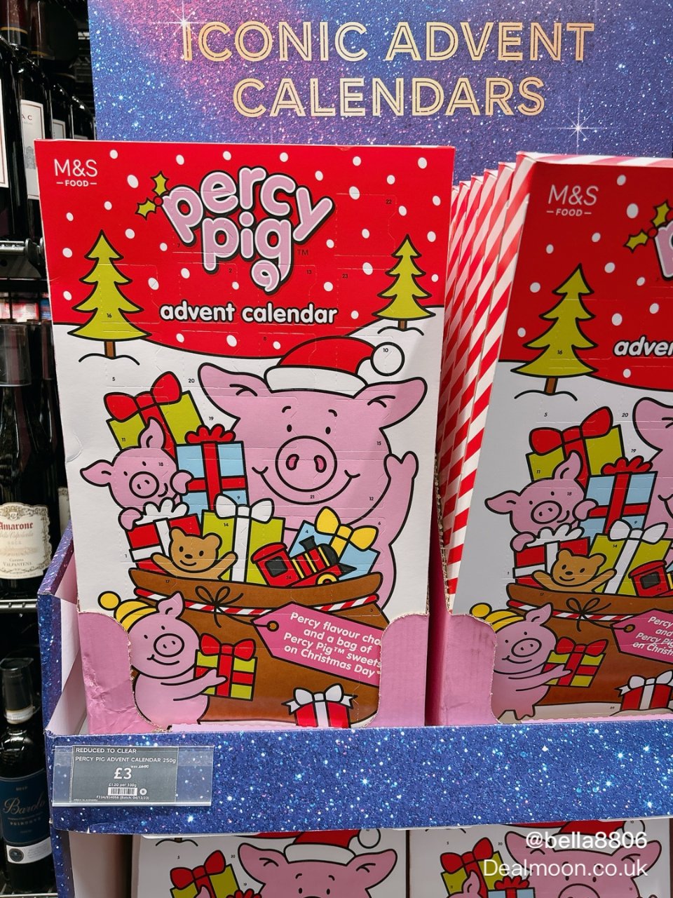 玛莎Percy Pig的圣诞倒数日历...