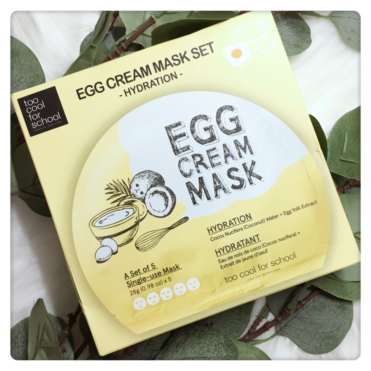 Too cool for school,egg cream mask