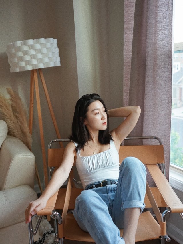 OOTD｜白背心➕高腰牛仔裤的神仙组合