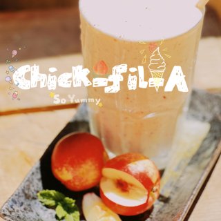 Chick-fil-A 桃子手作奶昔，值...