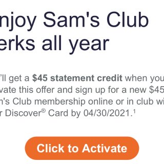 【免费】Sam’s Club会员...