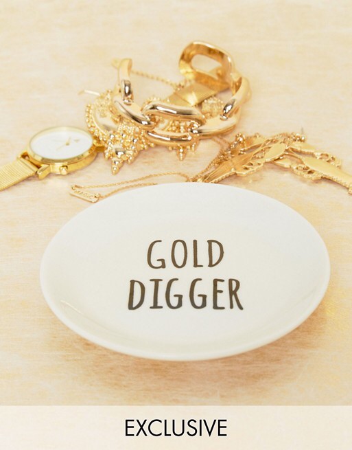 Asos 饰品陈列盘Sass & Belle Gold Digger Jewelry Dish
