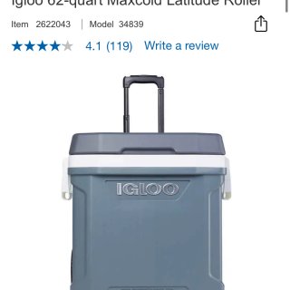 Igloo 62-quart Maxcold Latitude Roller | Costco