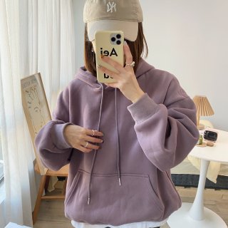 OOTD｜韩系运动风，这件紫色卫衣超适合...