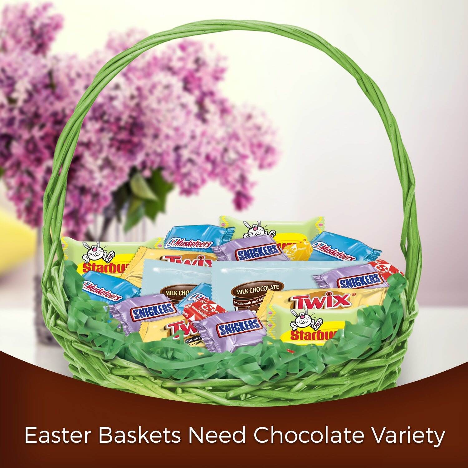 综合装Chocolate & More Easter Spring Candy Variety Mix 35.8-Ounce 110-Piece Bag