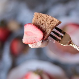 🍓90秒减肥也可吃/无粉低碳草莓蛋糕♥️...