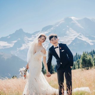 雪山婚纱照 | Mt.Rainier |...