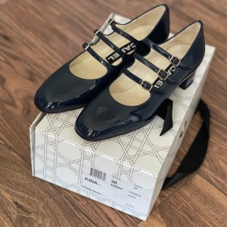 KINA blue patent leather mary janes | Carel Paris Shoes