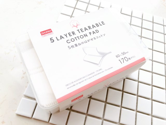 Daiso 5层复合化妆棉-性价比之选