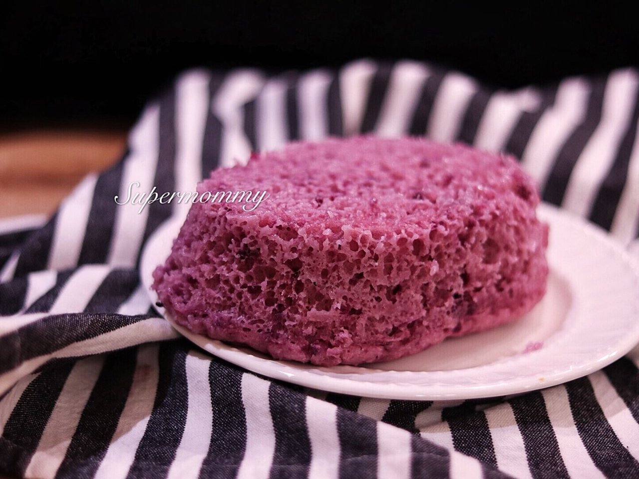 ❤️吃不腻的＂紫薯发糕＂快手微波炉版