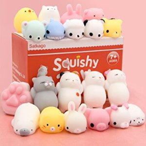 Satkago Mochi Squishy Animals Stress Toys 20 Pcs @ Amazon