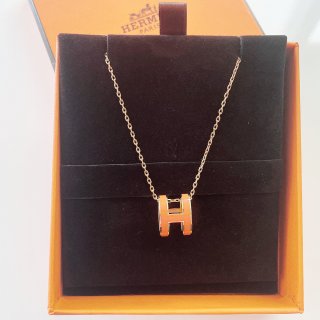 爱马仕橙｜Pop H pendant项链...
