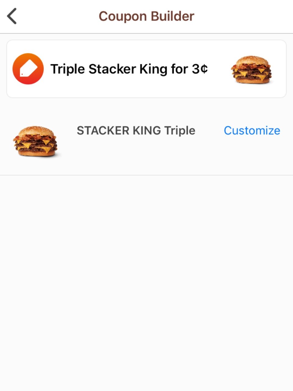 burger king 好deal