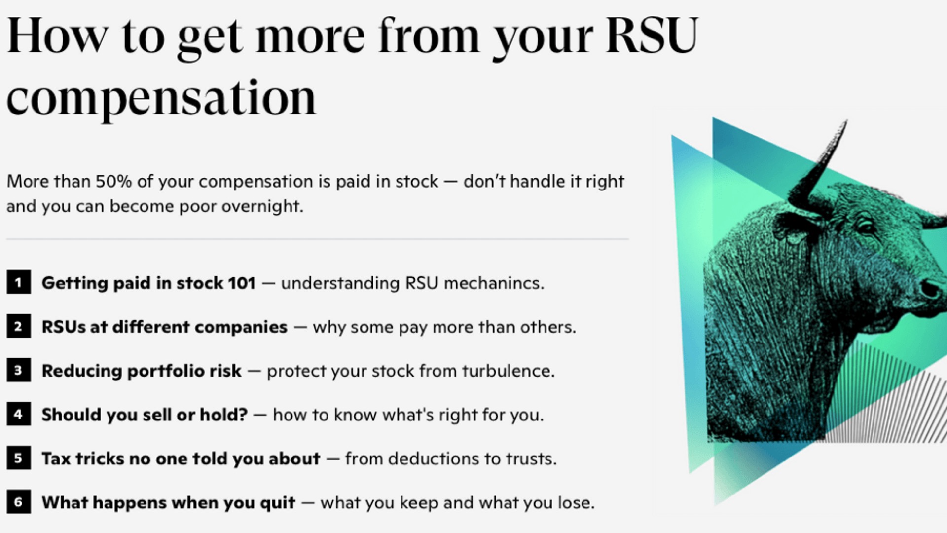上市科技公司工作拿到限制性股票(RSU) 后，你需要知道的6件事