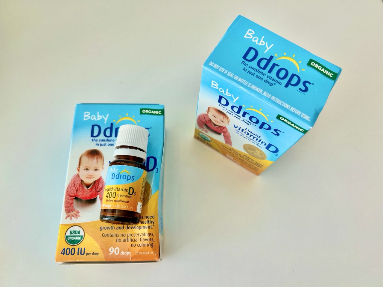 Ddrops Baby Vitamin D 400 Iu Organic Liquid Drops - 0.06 Fl Oz : Target